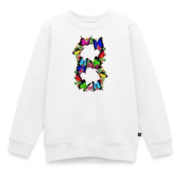 8. Geburtstag - 8 Jahre alt - Kinder - Geschenk - Kinder Premium Organic Sweatshirt - Weiß - Vorne - AI Model Kid Male (0cm)