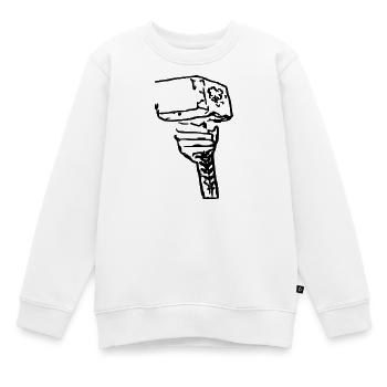 Thors Hammer - Sweat Premium enfant bio - blanc - Devant - AI Model Kid Male (0cm)