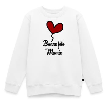 MAMIE - Sweat Premium enfant bio - blanc - Devant - AI Model Kid Male (0cm)