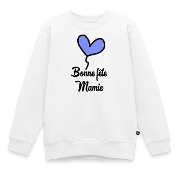 MAMIE - Sweat Premium enfant bio - blanc - Devant - AI Model Kid Male (0cm)