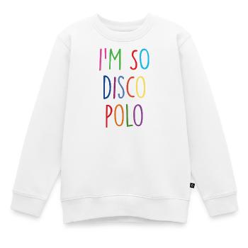 Disco Polo - Kinder Premium Organic Sweatshirt - Weiß - Vorne - AI Model Kid Male (0cm)