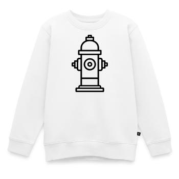 borne incendie - Sweat Premium enfant bio - blanc - Devant - AI Model Kid Male (0cm)