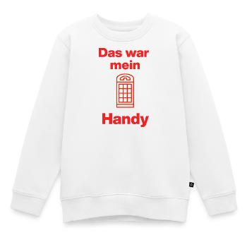 Das war mein Handy – Retro Call! Damals, früher  - Kinder Premium Organic Sweatshirt - Weiß - Vorne - AI Model Kid Male (0cm)