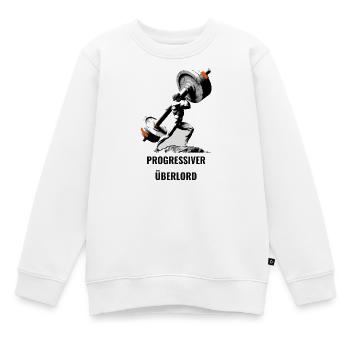 Progressiver Überlord | Progressive Overload Shirt - Kinder Premium Organic Sweatshirt - Weiß - Vorne - AI Model Kid Male (0cm)
