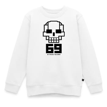 Skull69 - Sweat Premium enfant bio - blanc - Devant - AI Model Kid Male (0cm)