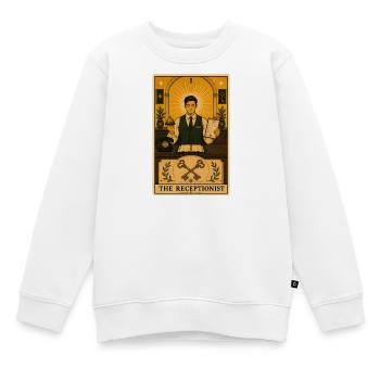 Rezeptionist | Empfang Tarot - Kinder Premium Organic Sweatshirt - Weiß - Vorne - AI Model Kid Male (0cm)