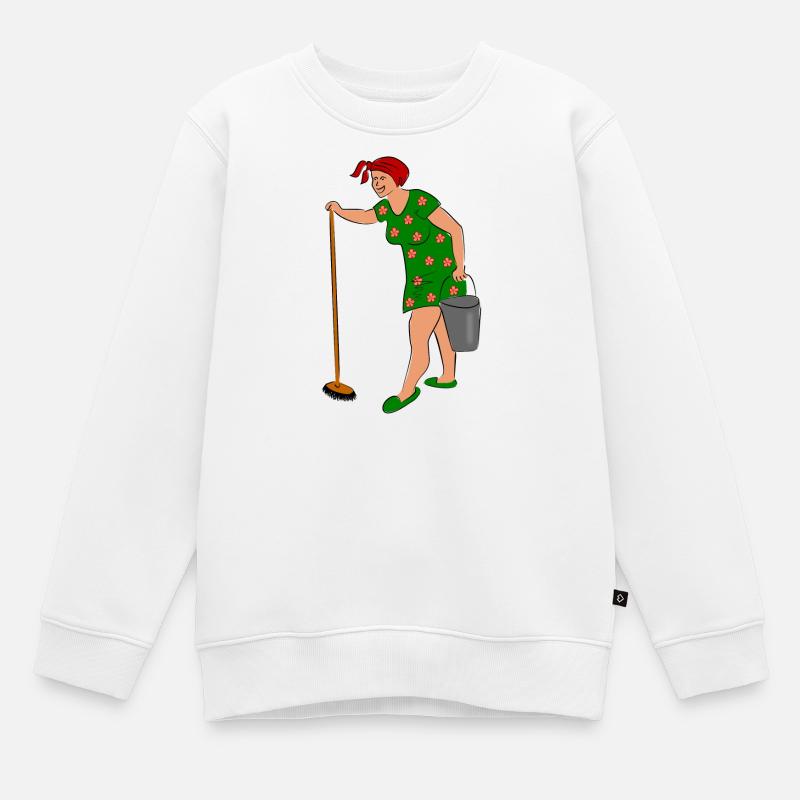 femme - Sweat Premium enfant bio - blanc