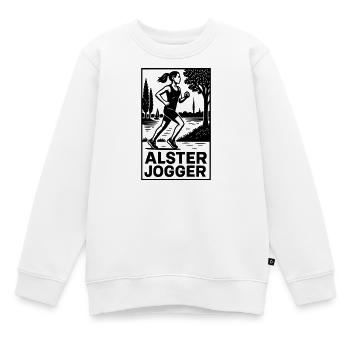 Alster Jogger Hamburg - Kinder Premium Organic Sweatshirt - Weiß - Vorne - AI Model Kid Male (0cm)