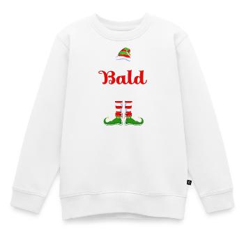 Elfe Elfe Cadeau de Noël Chauve - Sweat Premium enfant bio - blanc - Devant - AI Model Kid Male (0cm)