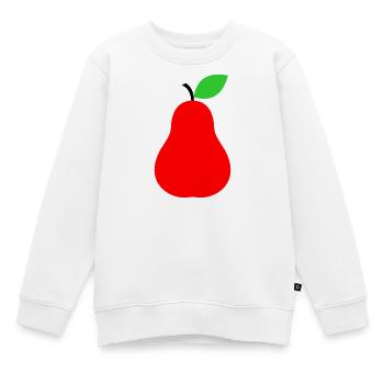 Poire - Sweat Premium enfant bio - blanc - Devant - AI Model Kid Male (0cm)