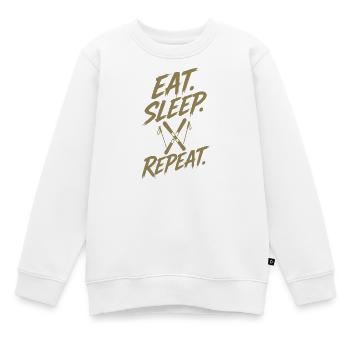 Wintersport Skiurlaub Skifahrer Skipiste Silhouett - Kinder Premium Organic Sweatshirt - Weiß - Vorne - AI Model Kid Male (0cm)