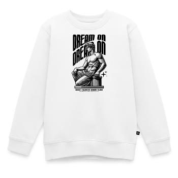 Dream On Skulptur Print - Kinder Premium Organic Sweatshirt - Weiß - Vorne - AI Model Kid Male (0cm)