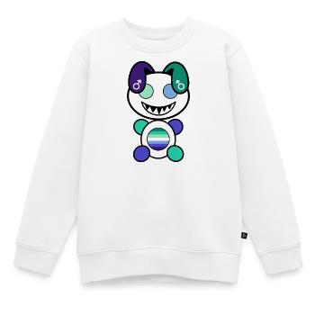 Pride Plush : Gayly - Sweat Premium enfant bio - blanc - Devant - AI Model Kid Male (0cm)