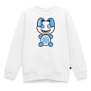 Plush : Unny - Sweat Premium enfant bio - blanc - Devant - AI Model Kid Male (0cm)