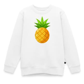 Ananas - Sweat Premium enfant bio - blanc - Devant - AI Model Kid Male (0cm)