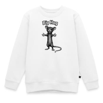 Eine Ratte zum Kuscheln - Kinder Premium Organic Sweatshirt - Weiß - Vorne - AI Model Kid Male (0cm)