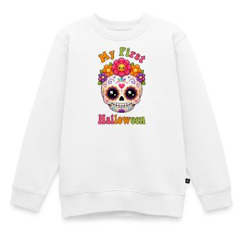 Halloween baby my first Halloween Kawaii - Kinder Premium Organic Sweatshirt - Weiß - Vorne - AI Model Kid Male (0cm)