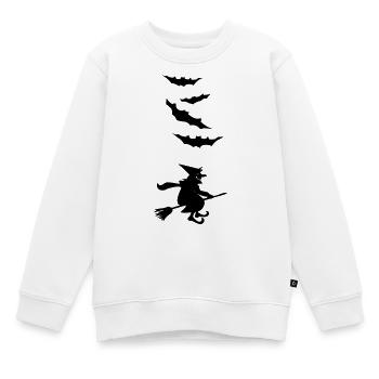 Hexe - Kinder Premium Organic Sweatshirt - Weiß - Vorne - AI Model Kid Male (0cm)