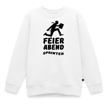 Feierabend Sprinter Geschenk Arbeit Büro - Kinder Premium Organic Sweatshirt - Weiß - Vorne - AI Model Kid Male (0cm)