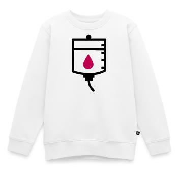 Traitement de thérapie du médecin goutte à goutte - Sweat Premium enfant bio - blanc - Devant - AI Model Kid Male (0cm)