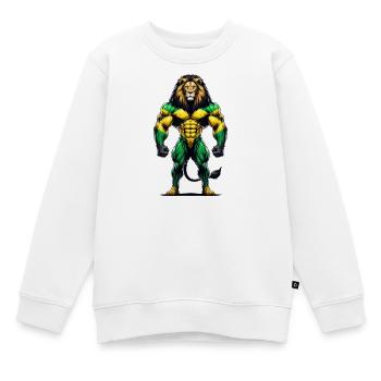 Musique reggae jamaïcaine - Sweat Premium enfant bio - blanc - Devant - AI Model Kid Male (0cm)