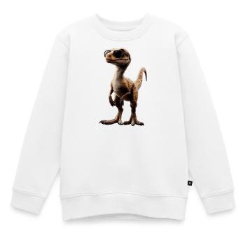 Raptor Velociraptor Dinosaurier Dino Raptoren - Kinder Premium Organic Sweatshirt - Weiß - Vorne - AI Model Kid Male (0cm)