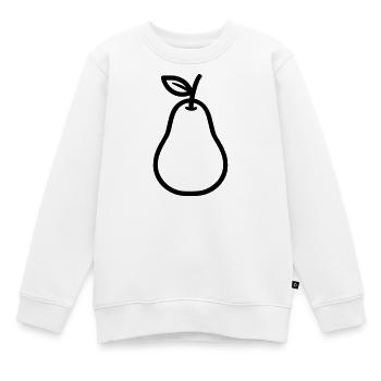 poire - Sweat Premium enfant bio - blanc - Devant - AI Model Kid Male (0cm)
