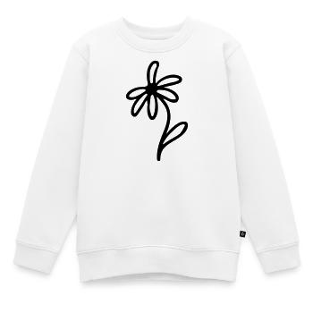 minimalistisch - Kinder Premium Organic Sweatshirt - Weiß - Vorne - AI Model Kid Male (0cm)