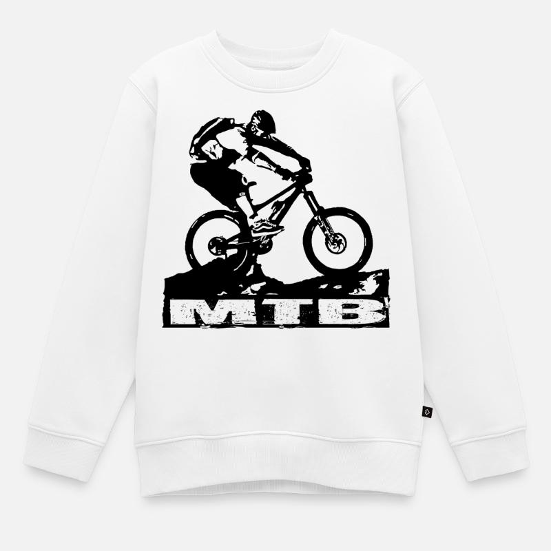 MTB - Kinder Premium Organic Sweatshirt - Weiß
