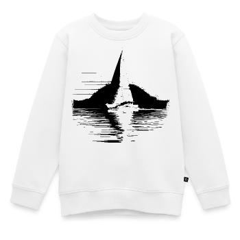 Segelschiff - Kinder Premium Organic Sweatshirt - Weiß - Vorne - AI Model Kid Male (0cm)