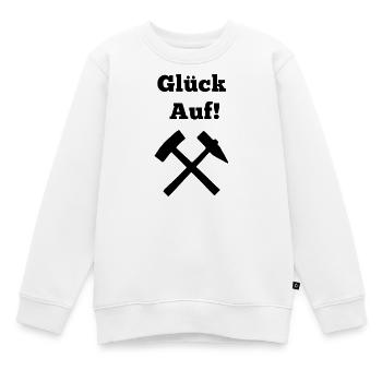 Glückauf Bergwerk Steiger Gruß Bergmann Zeche Pott - Kinder Premium Organic Sweatshirt - Weiß - Vorne - AI Model Kid Male (0cm)