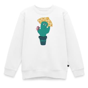 Cactus mexicain - Sweat Premium enfant bio - blanc - Devant - AI Model Kid Male (0cm)
