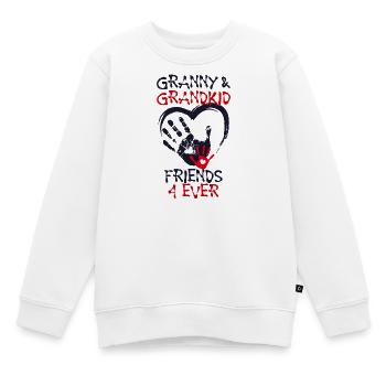 Enkelkind Großmutter Oma Statement Seniorin - Kinder Premium Organic Sweatshirt - Weiß - Vorne - AI Model Kid Male (0cm)