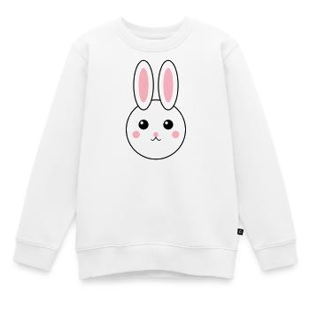Buntes abstraktes Hasen-Design - Kinder Premium Organic Sweatshirt - Weiß - Vorne - AI Model Kid Male (0cm)