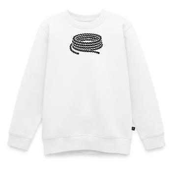 Seil Tau Maritim Knoten - Kinder Premium Organic Sweatshirt - Weiß - Vorne - AI Model Kid Male (0cm)