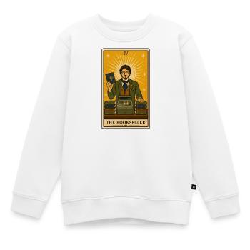 Buchhändler | Bücher Beruf Tarot - Kinder Premium Organic Sweatshirt - Weiß - Vorne - AI Model Kid Male (0cm)