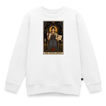 Tattoo Artist | Tattoo Profession Tarot - Kids Premium Organic Sweatshirt - white - Front - AI Model Kid Male (0cm)