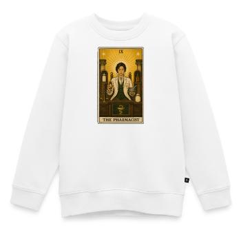 Pharmacien | Tarot de la profession pharmaceutique - Sweat Premium enfant bio - blanc - Devant - AI Model Kid Male (0cm)