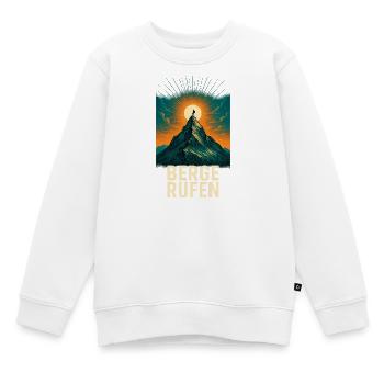 Berge rufen am Gipfel - Kinder Premium Organic Sweatshirt - Weiß - Vorne - AI Model Kid Male (0cm)