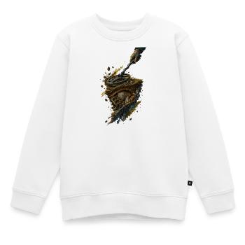 Detektor-Schatz: Irdische Relikte - Kinder Premium Organic Sweatshirt - Weiß - Vorne - AI Model Kid Male (0cm)