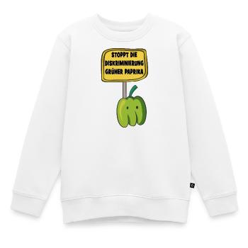 paprika - Kinder Premium Organic Sweatshirt - Weiß - Vorne - AI Model Kid Male (0cm)