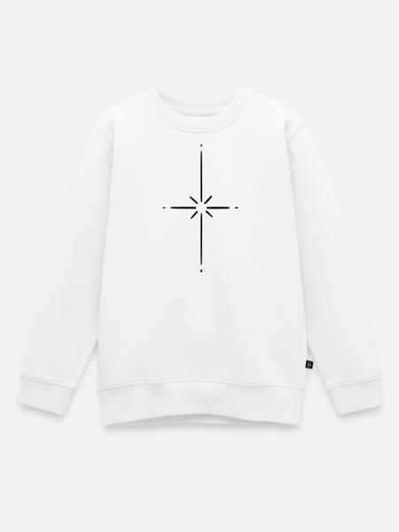 Étoile - Sweat Premium enfant bio - blanc