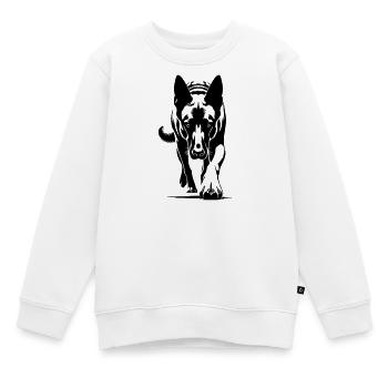 Hollandse Herder - Kinder Premium Organic Sweatshirt - Weiß - Vorne - AI Model Kid Male (0cm)