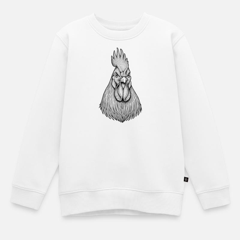 Coq - Sweat Premium enfant bio - blanc
