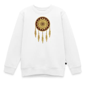 Amulette d’art des lignes géométriques - Sweat Premium enfant bio - blanc - Devant - AI Model Kid Male (0cm)