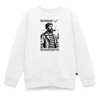 Hamburg Heimathafen Seemann - Kinder Premium Organic Sweatshirt - Weiß - Vorne - AI Model Kid Male (0cm)