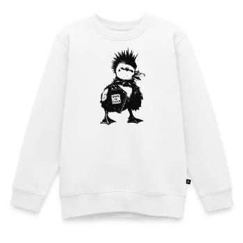 Caneton Punk - Sweat Premium enfant bio - blanc - Devant - AI Model Kid Male (0cm)