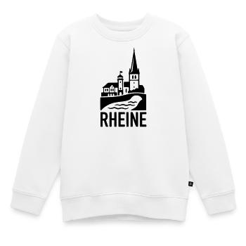 Rheine Silhouette - Kinder Premium Organic Sweatshirt - Weiß - Vorne - AI Model Kid Male (0cm)