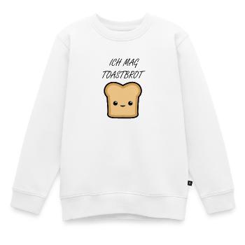 toast - Kinder Premium Organic Sweatshirt - Weiß - Vorne - AI Model Kid Male (0cm)