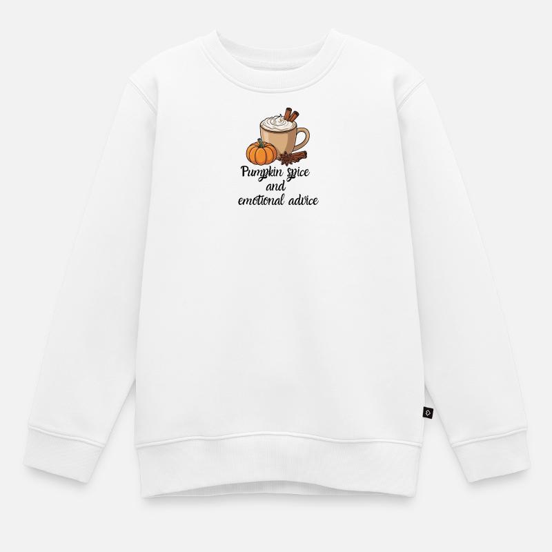 Conseils sur la citrouille - Sweat Premium enfant bio - blanc